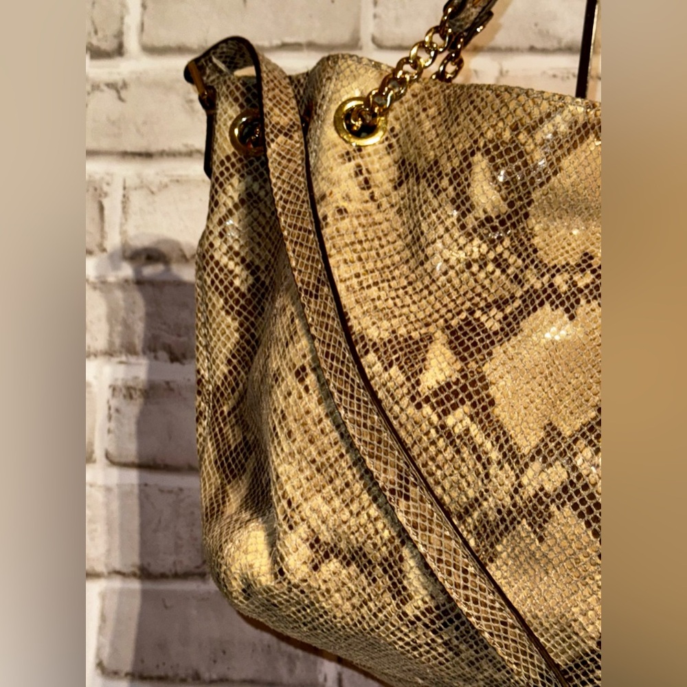 2 For 1 Michael Kors Python Bag And Matching Wall… - image 3